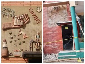 Presidente de cooperativa ordenó demoler un antiguo mural artesanal en Areguá - Nacionales - ABC Color