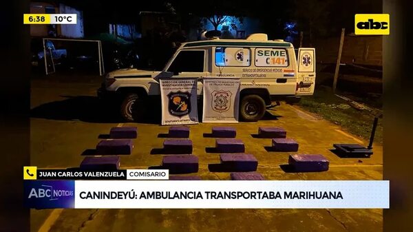 Video: Ambulancia transportaba marihuana - ABC Noticias - ABC Color
