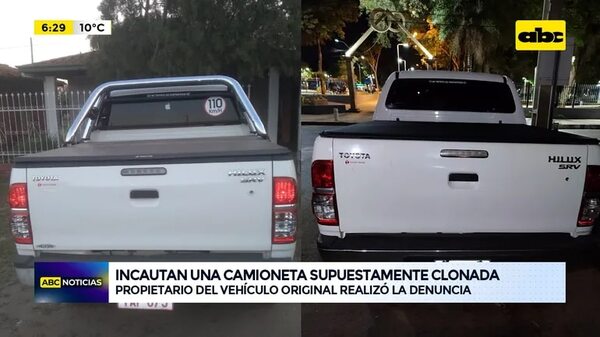 Video: Incautan una camioneta supuestamente clonada - ABC Noticias - ABC Color