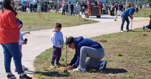 La Nación / Exitosa jornada de Plantatón 2023 suma 5000 árboles en Asunción