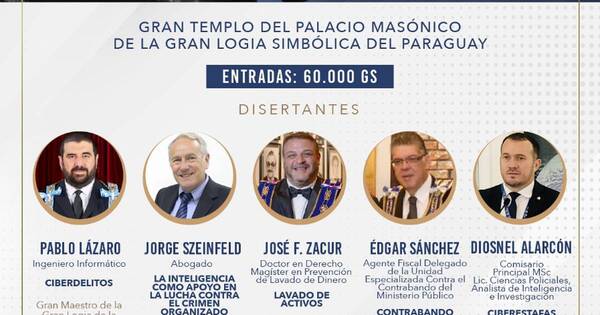 La Nación / Invitan a conversatorio sobre seguridad y lucha contra el crimen organizado en el Palacio Masónico