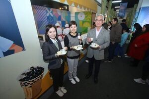 Degustación gratis en el pabellón de Taiwán