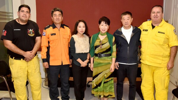 Los Bomberos de Gwangju, Corea, capacitan a sus pares de Paraguay