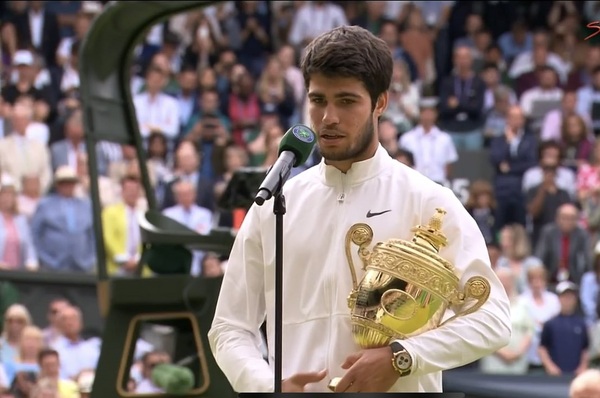 En un tenis fantástico, Carlos Alcaraz derrotó a Djokovic y es nuevo dueño de Wimbledon | 1000 Noticias