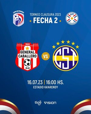 Copa de Primera: Gral. Caballero JLM recibe a Sp. Trinidense - ADN Digital