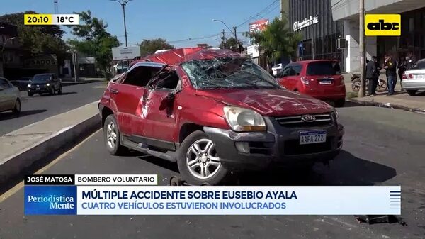 Video: Múltiple accidente sobre Eusebio Ayala - Periodísticamente - ABC Color