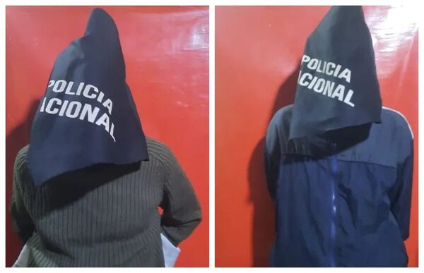 Presuntos ladrones de motocicleta pretendían esconderse de la Policía, pero fueron pillados - Policiales - ABC Color