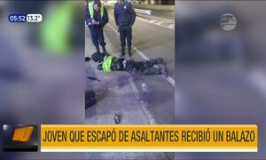 Joven que escapó de asaltantes recibió un balazo | Telefuturo