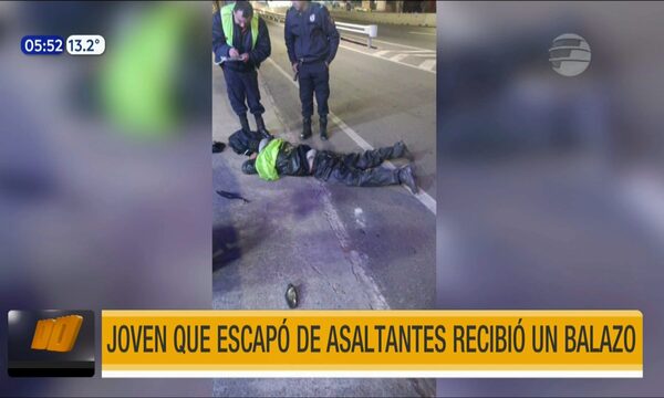 Joven que escapó de asaltantes recibió un balazo | Telefuturo