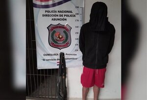 Recuperan escopeta robada a guardia de seguridad que fue herido por asaltantes en Asunción