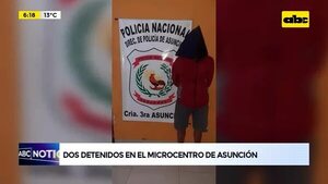 Video: Dos detenidos en el microcentro de Asunción - ABC Noticias - ABC Color
