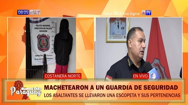 Asaltantes machetearon a un guardia para robarle la escopeta - Noticias Paraguay
