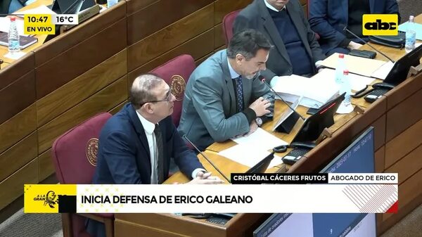 Video: Inicia defensa de Erico Galeano - ABC Noticias - ABC Color