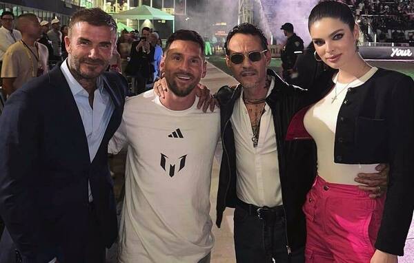 ¡La foto oficial de Nadia Ferreira con Leo Messi!