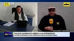 Video: Fallece candidato liberal a la intendencia de San Alfredo - ABC Noticias - ABC Color