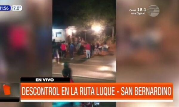Descontrol en la ruta Luque - San Bernardino | Telefuturo