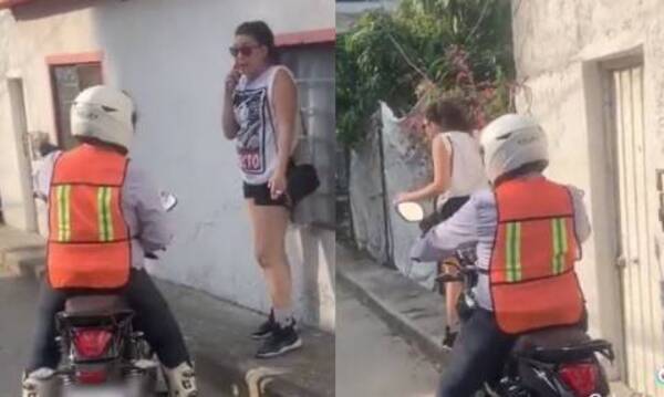 [VIDEO] Cobrador siguió por todos lados a doña que le debe dinero