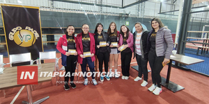 DAMAS EN CATEGORÍA DE MENORES RECAUDAN FONDOS PARA PARTICIPAR DEL MUNDIAL DE PADEL - Itapúa Noticias