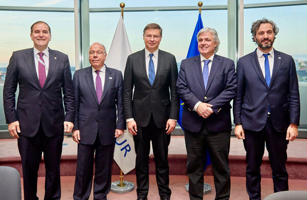 Cancilleres del Mercosur se reúnen con la Unión Europea en Bruselas - .::Agencia IP::.