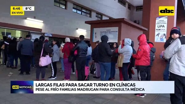 Video: Largas filas para sacar turno en Clínicas - ABC Noticias - ABC Color