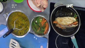 Bloque Cocina de la Mañana de Cada Día: ''Roll de pollo relleno con puré de zapallo'' - SNT