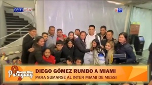 Un emocionado Diego Gómez parte a Miami para jugar con Messi - Noticias Paraguay