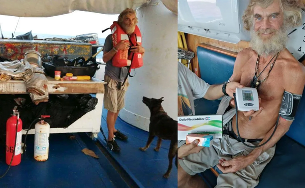 Rescatan a náufrago y a su perrita después de 3 meses a la deriva - Noticiero Paraguay