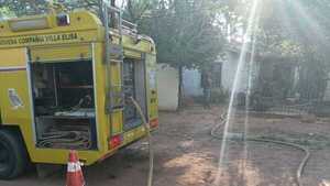 Estufa causa incendio en una vivienda en Villa Elisa