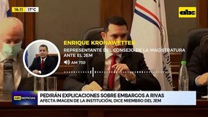 Video: Pedirán explicaciones sobre embargos por deudas de Hernán Rivas - ABC Noticias - ABC Color