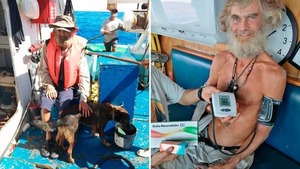 Rescatan a náufrago australiano y su perrita luego de tres meses a la deriva - Unicanal