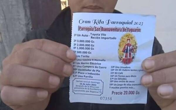 Diario HOY | Polémico sorteo en Yaguarón: un premio con dos ganadores
