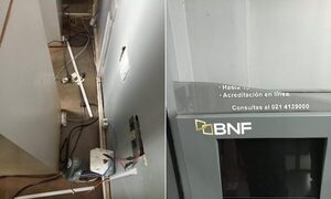 Demente destruyó cajero en Mallorquín
