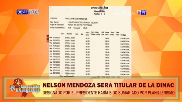 Procesado por planillerismo será titular de Dinac de Santiago Peña - Noticias Paraguay