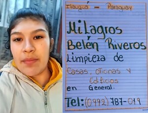 Joven, que ofrece servicios de limpieza, sorprende con CV redactado a mano - Unicanal