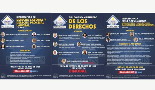 Diplomaturas con énfasis en lo Laboral y Niñez-Adolescencia