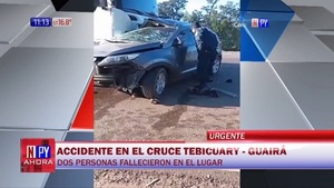 Terrible accidente rutero se cobra la vida de dos personas en Tebicuary - Noticias Paraguay