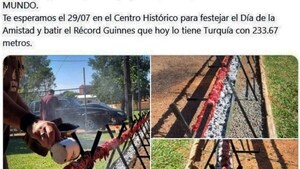 PREPARARÁN ASADITO MÁS LARGO QUE SUPERARÁ LOS 233 METROS