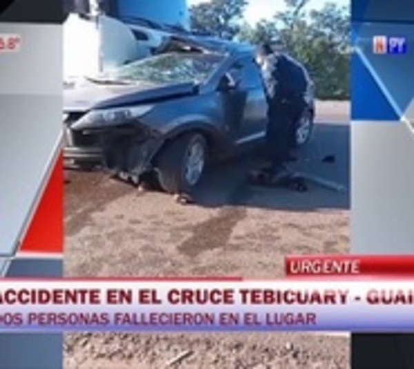 Fatal accidente rutero sega la vida de dos personas en Tebicuary - Paraguay.com