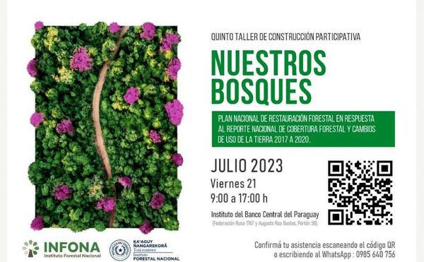 Harán taller sobre Plan Nacional de Restauración Forestal