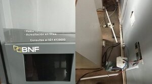 Causan destrozos a cajero del BNF en Juan León Mallorquín: autor fue detenido