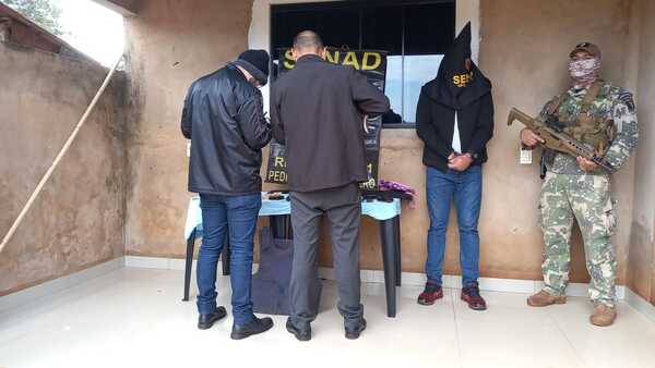 PJC: Un detenido e incautación de armas y proyectiles durante intervención de la Senad