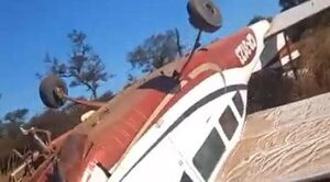 AVIONETA CON 324 KG DE COCAÍNA (PRESUMEN QUE IBA A PARAGUAY) CAPOTÓ EN CHACO ARGENTINO - Itapúa Noticias