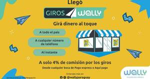 La Nación / Llegó Giros Wally para que envíes y recibas plata al toque
