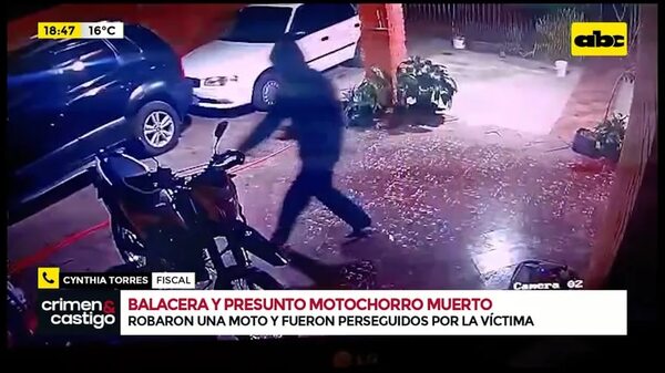 Video: Balacera y presunto motochorro muerto en Mariano Roque Alonso - Crimen y castigo - ABC Color