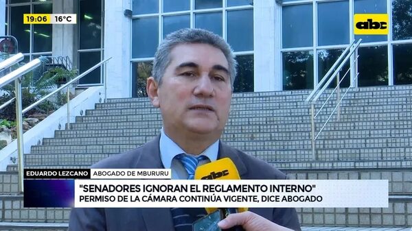 Video: Permiso de la Cámara continua vigente, dice abogado de Mbururu - ABC Noticias - ABC Color