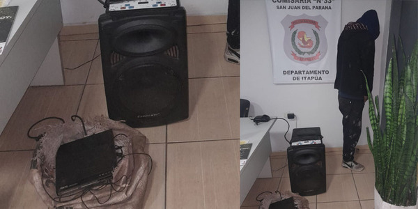 RECUPERARON VARIOS OBJETOS HURTADOS Y APREHENDIERON A UN HOMBRE - Itapúa Noticias