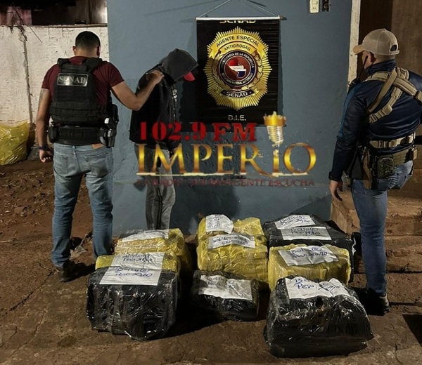 Senad decomisa 284 kilos de marihuana y detiene a un hombre en allanamiento en San Blas - Radio Imperio