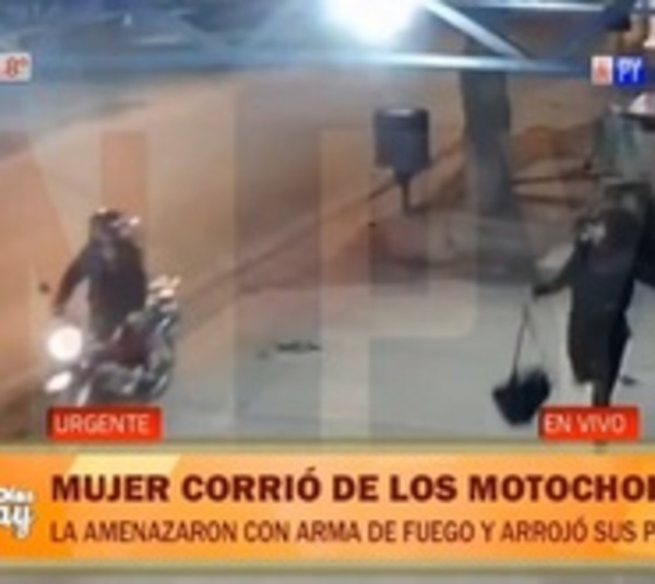 Motochorros asaltaron a una mujer que esperaba el bus en Luque - Paraguay.com