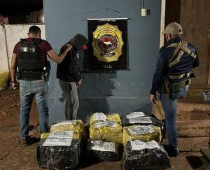 Confiscan cargamento de droga tras operativo nocturno en Pedro Juan Caballero.