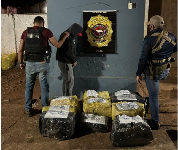 Detenido por la Senad en PJC con 284 kilos de marihuana